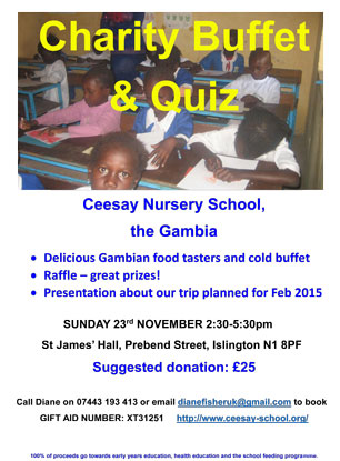 Ceesay Poster for Quiz Night